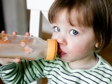 baby with bottle