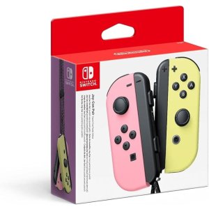 NintendoSwitch Joy-Con 淡雅粉红色/淡雅黄色