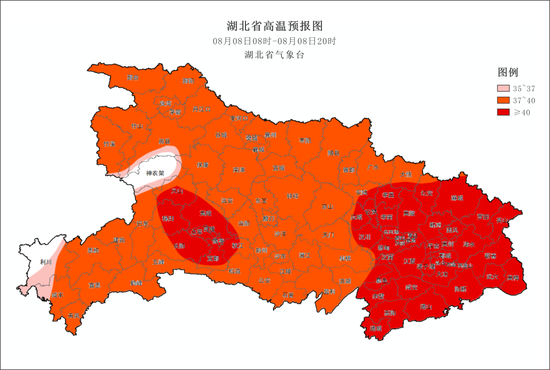 40℃+！湖北省气象台发布高温红色预警