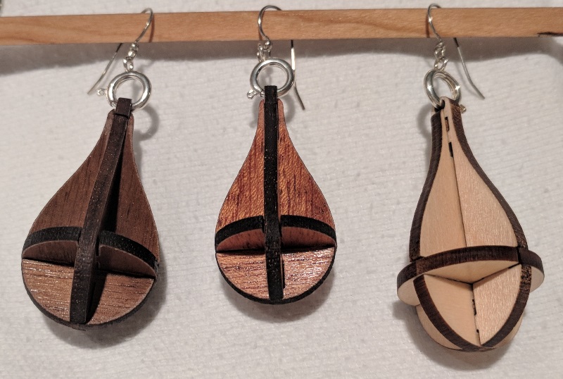 [Photo of Puzzle Earrings, teardrop]