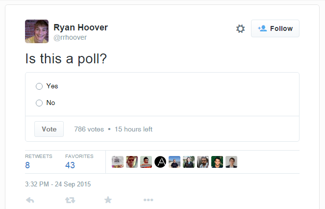 Twitter Begins Testing Polls Within a Tweet