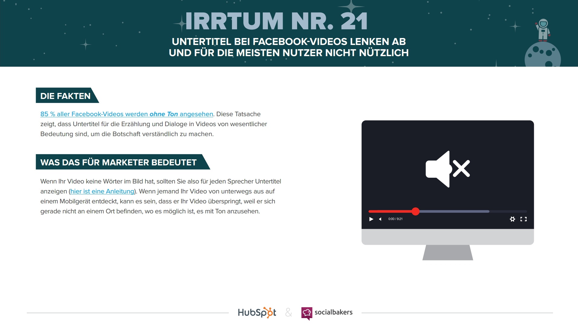 HubSpot & Socialbakers – 24 Irrtümer zum Marketing auf Facebook – Vorschau