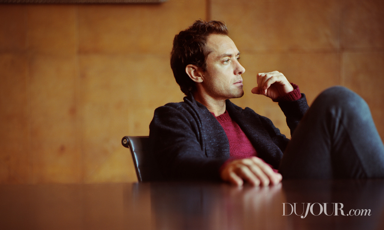 “Privately, I mean, it’s interesting,” he says. “I wasn’t brought up in a religious family, but I’ve always been curious about my faith and what faith is.” - Jude Law for DuJour Magazine’s Digital Issue, January 2017