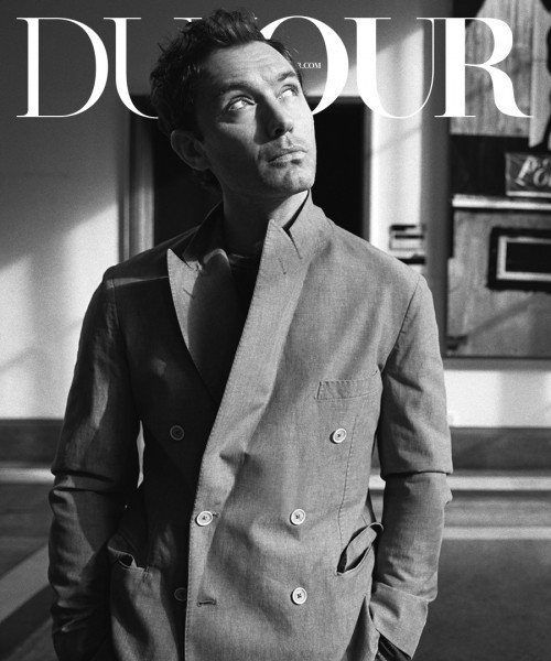 Jude Law, or rather “The Young Pope” shares details about his experience shooting the new HBO hit with DuJour Magazine.