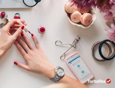 If you have time to touch up your nails before you head out, you definitely have time to file your taxes while they dry.