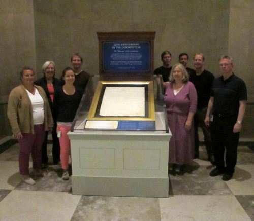 A momentous day at the National Archives! This morning, September 14, 2012, in recognition of the 225th anniversary of the US Constitution, a team installed the Transmittal–or the Fifth Page–of the Constitution for public viewing. This document has...