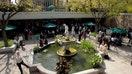 Students and others gather at Beckman Hall on the grounds of the Harvey Mudd College Campus in Pomona. (Photo by Ted Soqui/Corbis via Getty Images)
