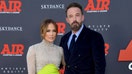 LOS ANGELES, CALIFORNIA - MARCH 27:  Jennifer Lopez and Ben Affleck attend the Amazon Studios&apos; World Premiere Of &quot;AIR&quot; - Arrivals at Regency Village Theatre on March 27, 2023 in Los Angeles, California. (Photo by Unique Nicole/WireImage)