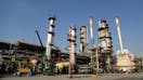 ISFAHAN, IRAN, NOVEMBER 08: A general view of Isfahan Refinery, one of the largest refineries in Iran and is considered as the first refinery in the country in terms of diversity of petroleum products in Isfahan, Iran on November 08, 2023. The products of this refinery include liquefied gas, gasoline, gas oil, aviation fuel types, kerosene, solvents, crude oil and sulfur.