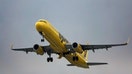 A Spirit Airlines Airbus takes off at Fort Lauderdale Hollywood International Airport on April 21, 2020, in Broward County, Florida. (Joe Cavaretta/South Florida Sun Sentinel/Tribune News Service via Getty Images)