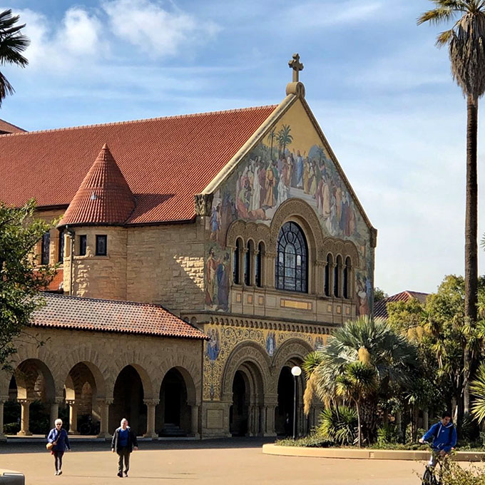 Outside Memorial Chruch on The Quad