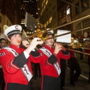 The Big Red Band performs at the 2014 Sy Katz '31 Parade.