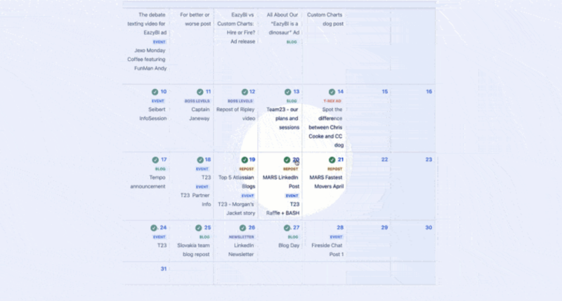 Mastering your monthly social media schedule with Confluence [Fun read]