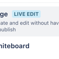 EAP for Live-Edit Pages features in Confluence