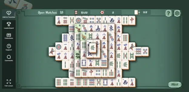  A classic Mahjong Solitaire layout