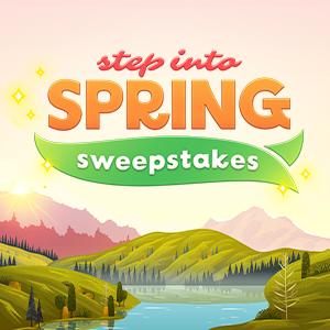 Arkadium's Step Into Spring Sweepstakes Logo