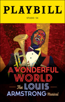 A Wonderful World Playbill - Opening Night