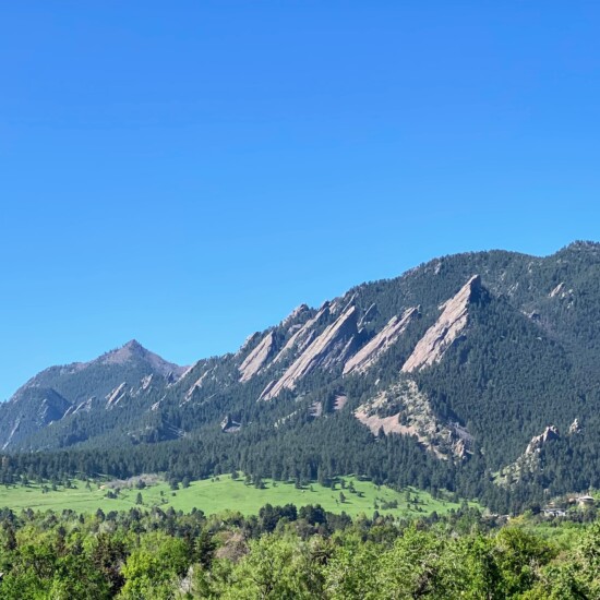 Spring Flatirons Boulder Colorado