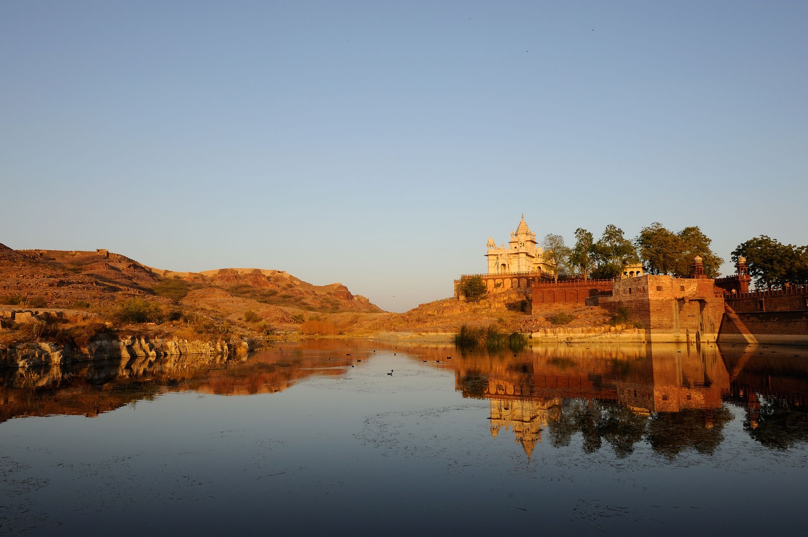 This image may contain Building Castle Architecture Nature Outdoors Fort Water and Moat