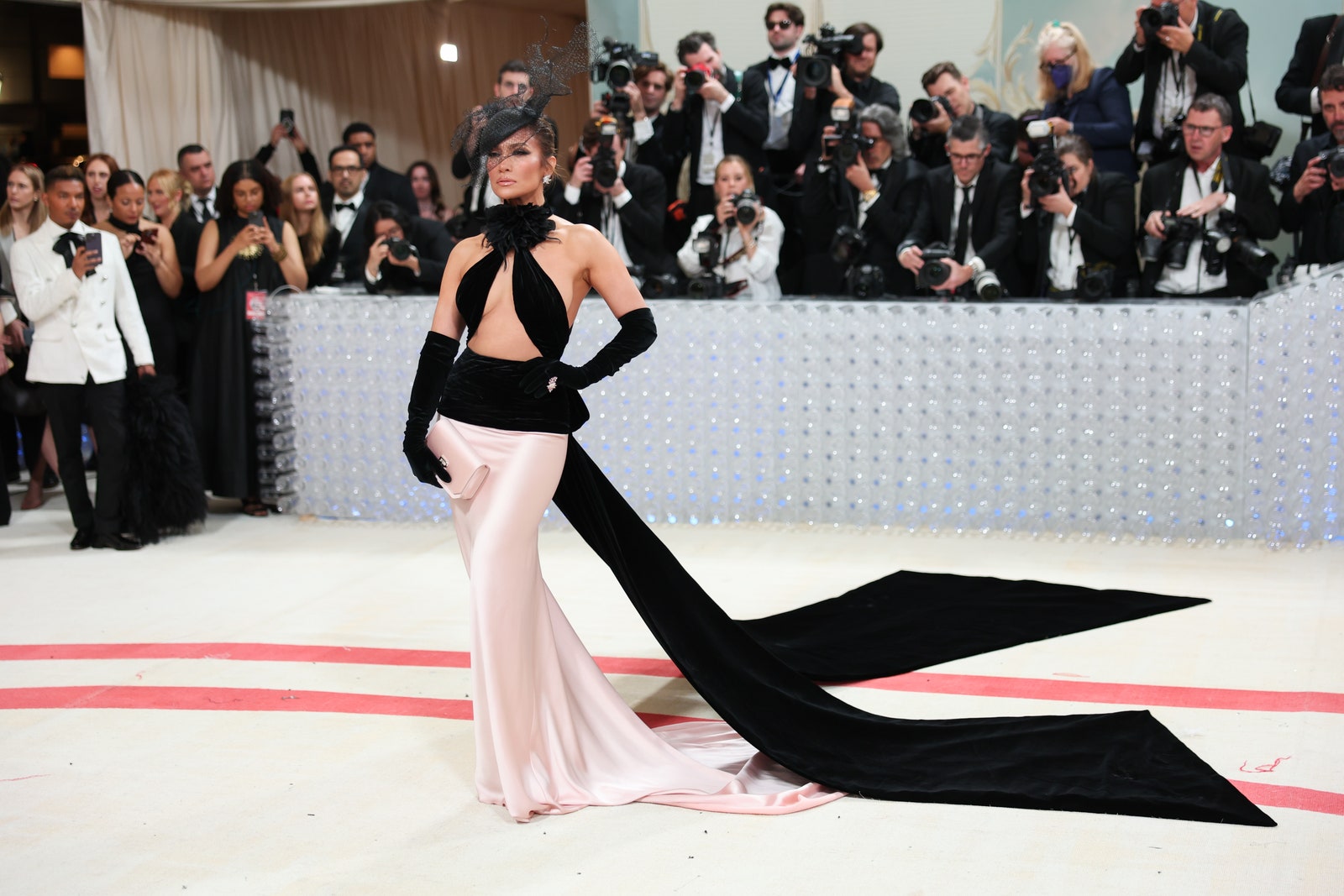 Jennifer Lopez at the 2023 Met Gala Karl Lagerfeld A Line of Beauty held at the Metropolitan Museum of Art on May 1 2023...