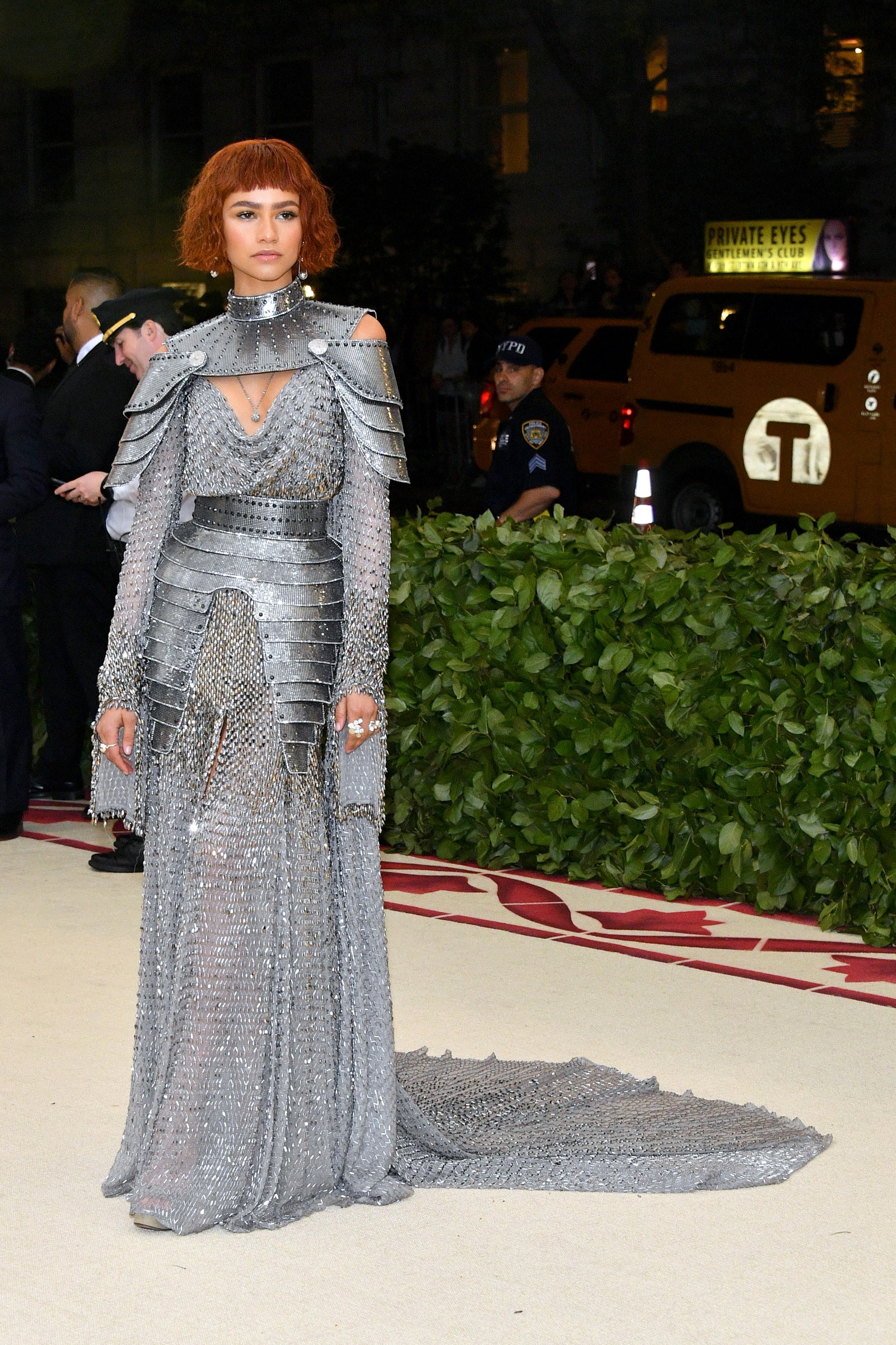 NEW YORK NY  MAY 07  Zendaya attends the Heavenly Bodies Fashion  The Catholic Imagination Costume Institute Gala at The...