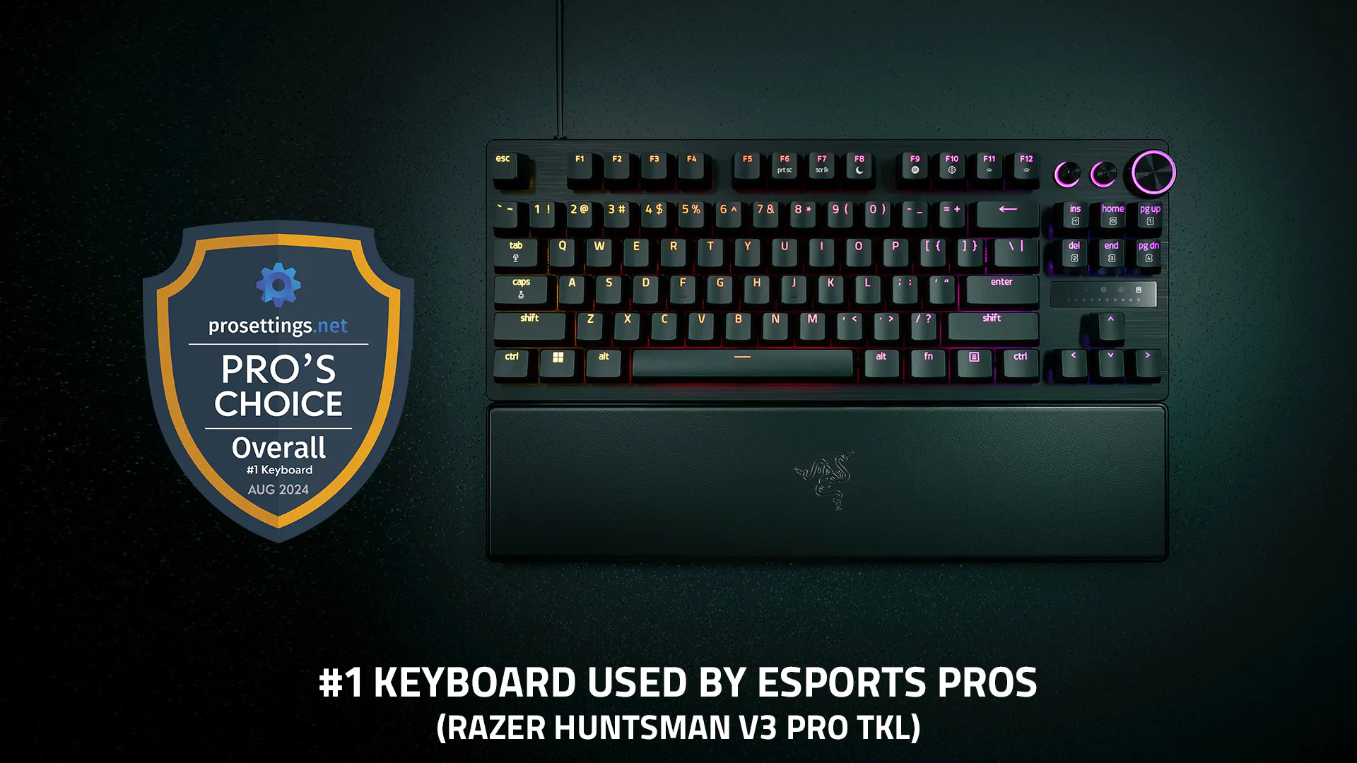 #1 KEYBOARD USED BY ESPORTS PROS