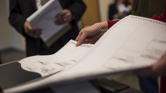 Minnesota Secretary Of State Demonstrates The State's Election Day Voting Machines 