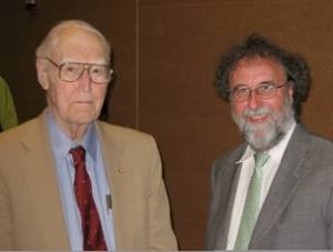 Prof. Robert Fleagle (left) and the first holder of the fellowship Dr. Robert Watson (right).