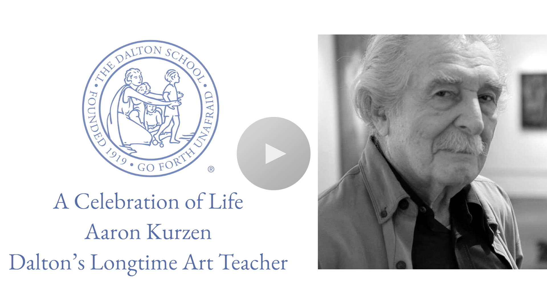 Memorial Service Celebrates Former Art Teacher Aaron Kurzen