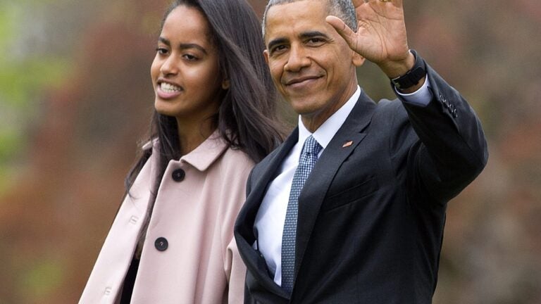 Barack and Malia Obama