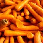 Carrot at the covered central market of Athens capital of Greece on 12 January 2023.