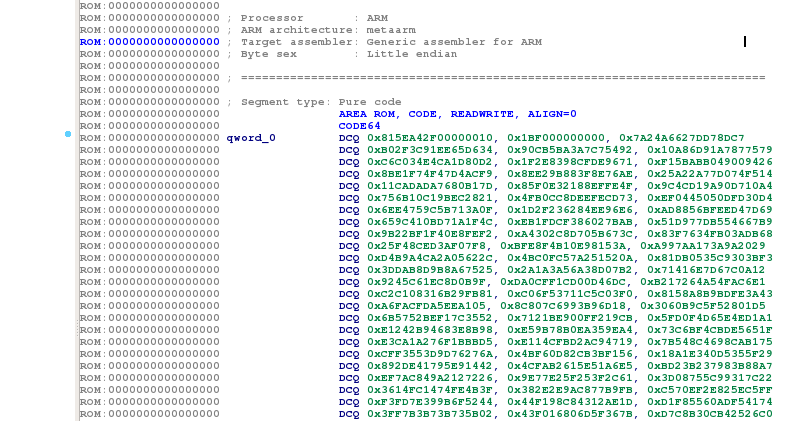 Meizu SBOOT loaded at 0x00000000 into IDA Pro