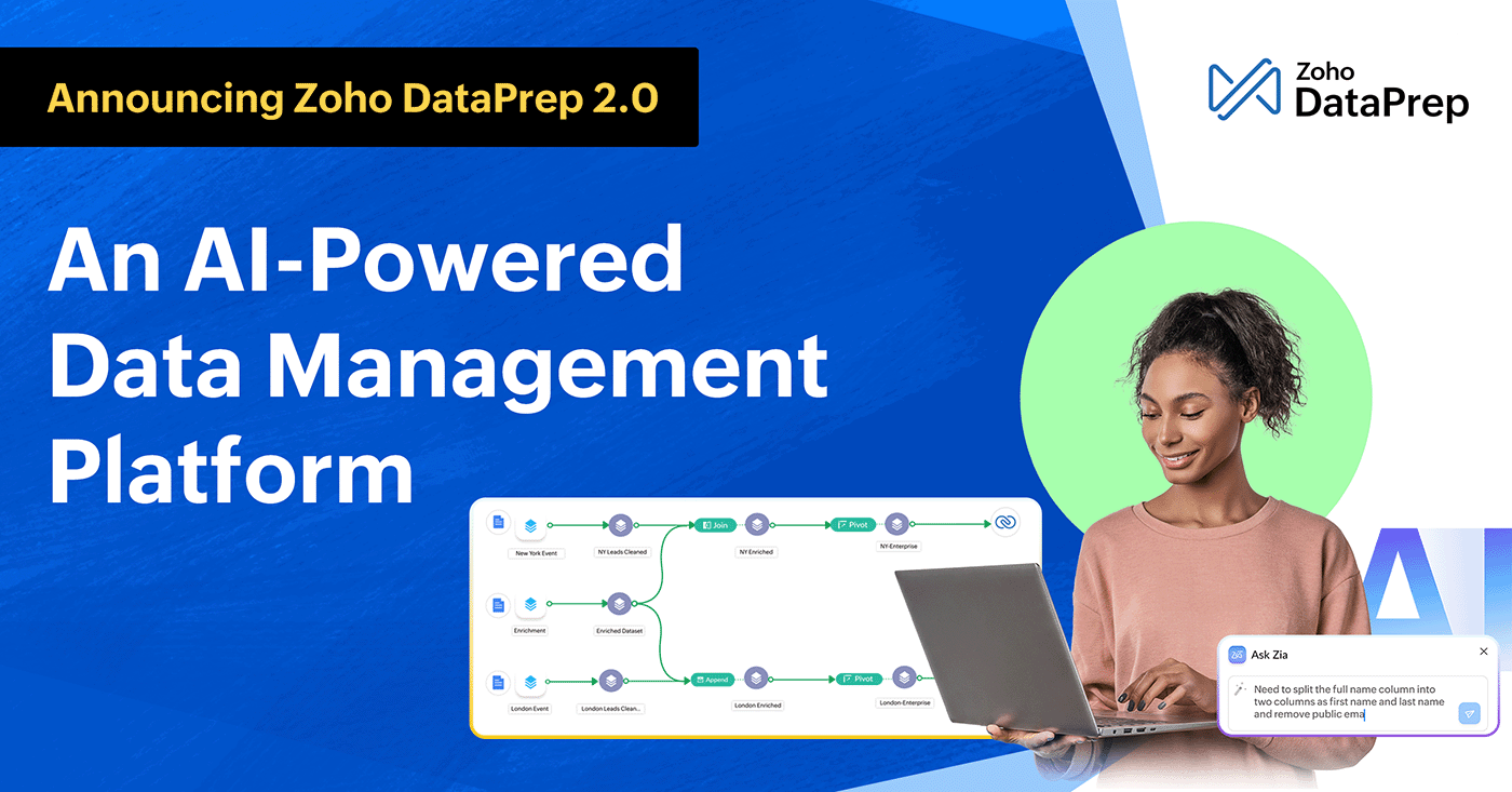 Announcing Zoho DataPrep 2.0: An AI-Powered Data Management Platform