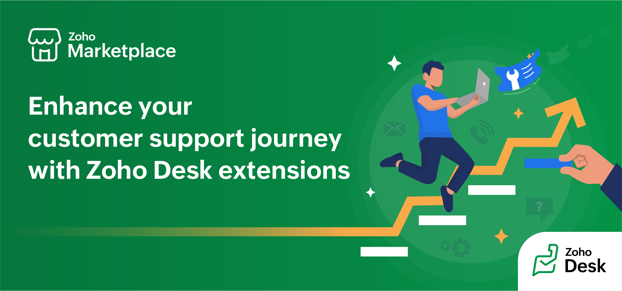 Enhance your customer support journey with Zoho Desk extensions