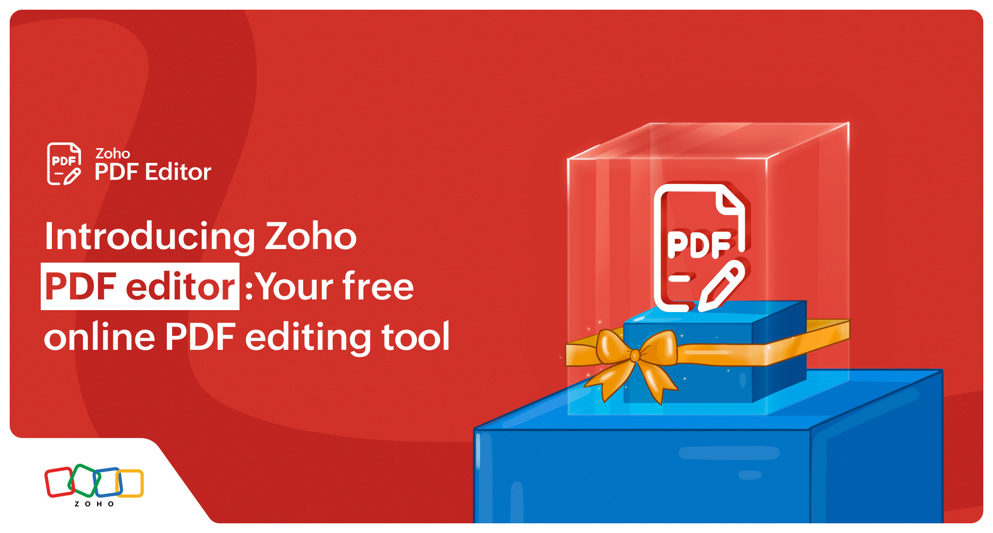 Introducing Zoho PDF editor: Your free online PDF editing tool