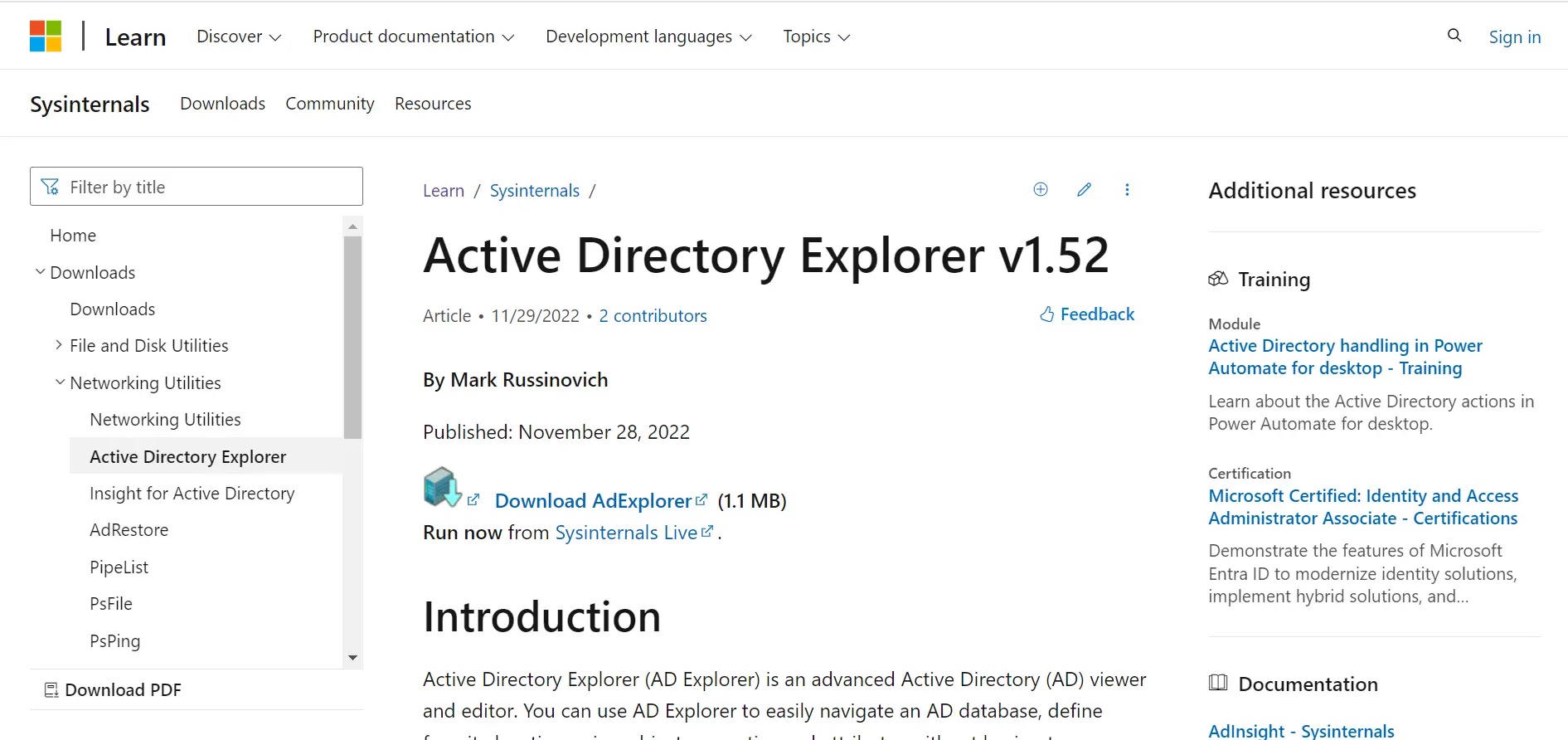 Active Directory Management Tools