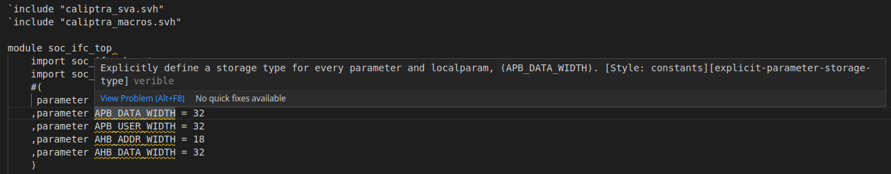 CI-driven testing for VeeR lint error