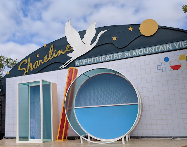 The Google I/O sign at Shoreline Amphitheatre at Mountain View, CA