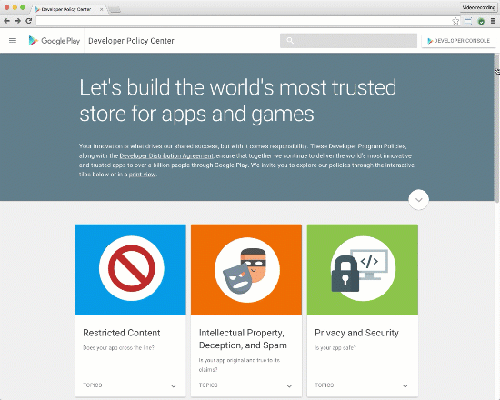 Explore the new Google Play Developer Policy Center