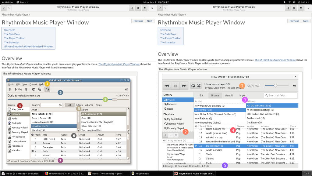 Rhythmbox comparison