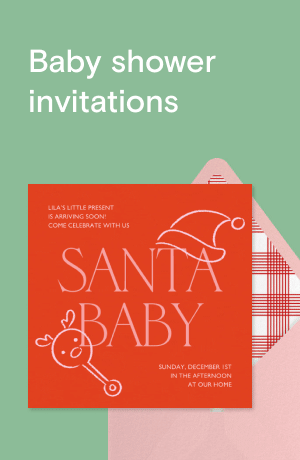 Baby shower invitations