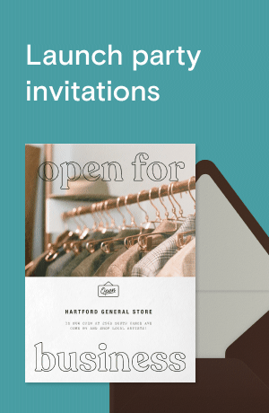 Launch party invitations