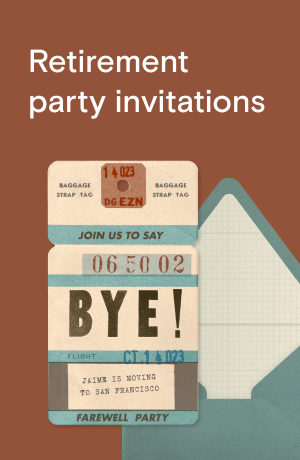 Retirement party invitations