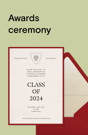 Awards ceremony invitations