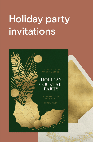 Holiday party invitations