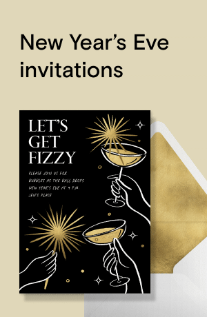 New Year's Eve invitations