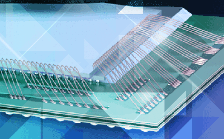 3d rendering cpu processors with stacked die and wire bonds