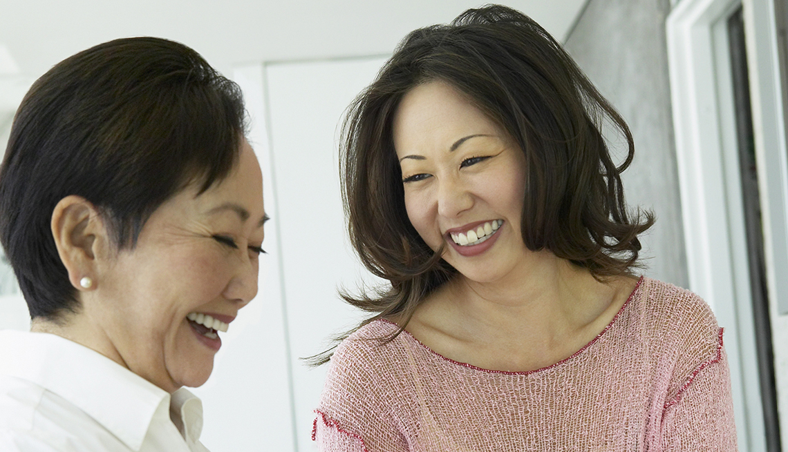 two woman a mother and adult daughter