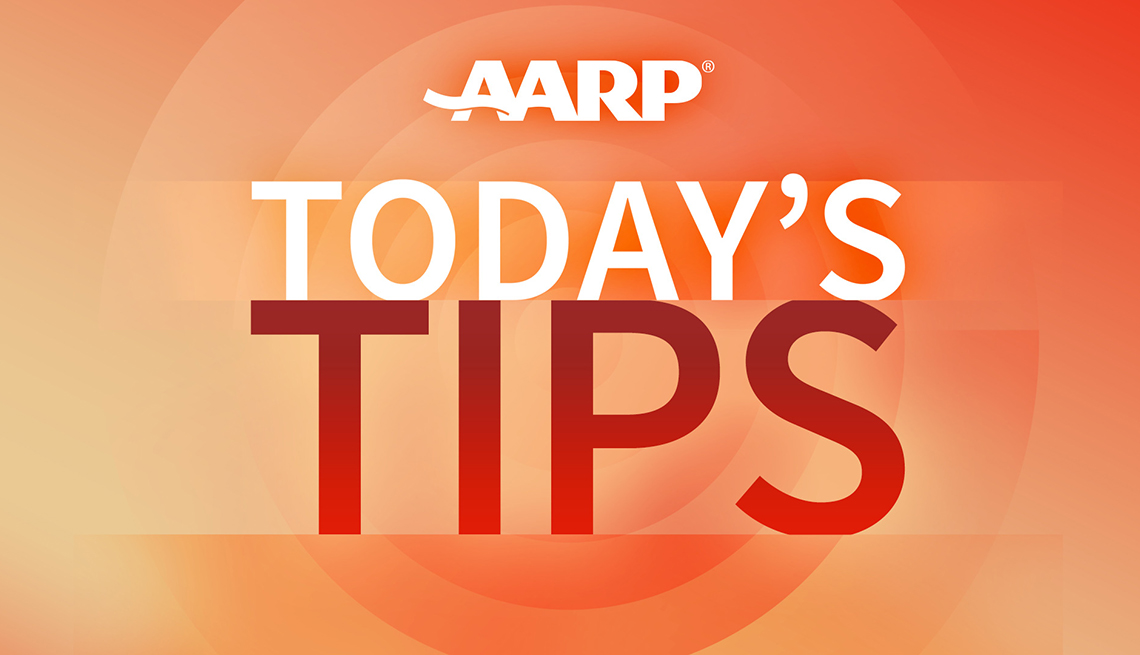 aarp todays tips banner