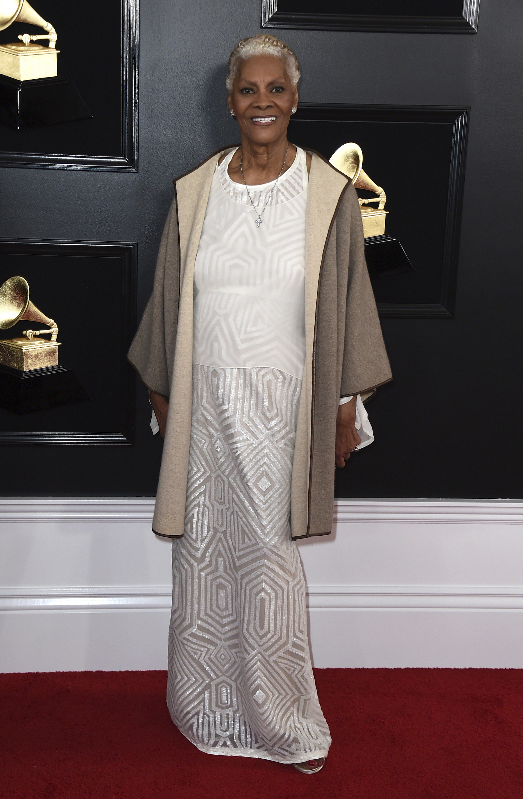 Dionne Warwick arrives at the 61st annual Grammy Awards at the Staples Center on Sunday, Feb. 10, 2019, in Los Angeles.